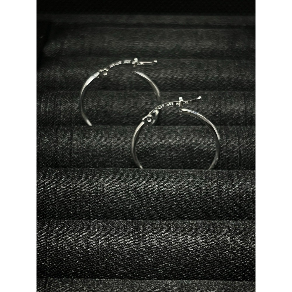 Aros de Plata de Ley 925, 925 Sterling Silver Hoop Earrings